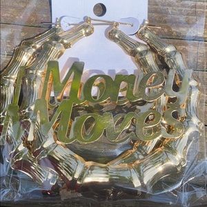 Money Moves Hoop Earrings.